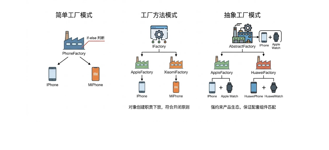 关于三个工厂设计模式总结
